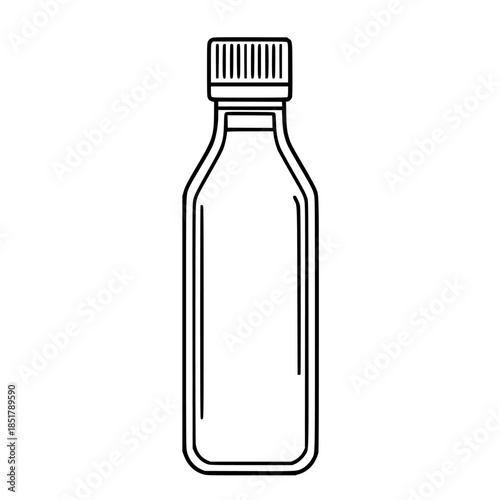 Elegant Black White Line Art Condiment Bottle Cleaned Filename: Minimalist Line Art condiment squeeze bottle cl 1