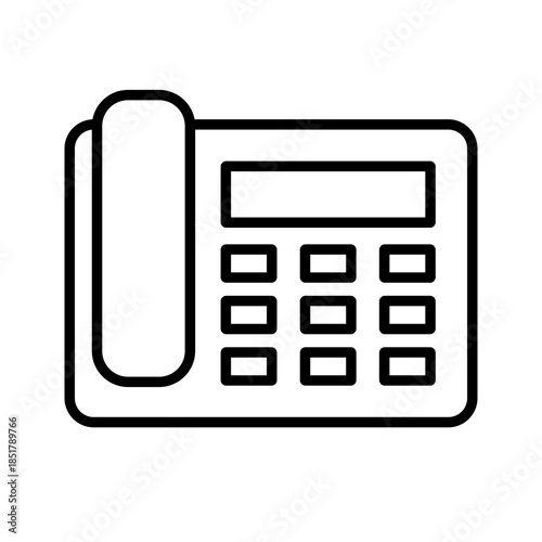 Simple design landline icon. Vector.