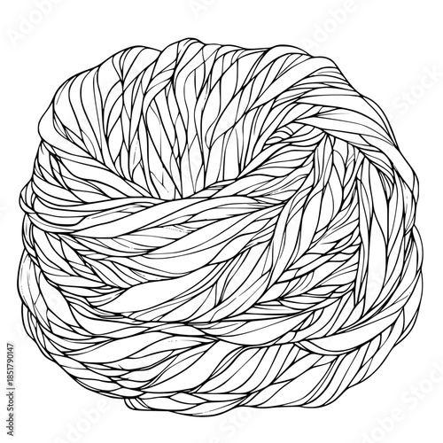 Infinity Blanket: Modern Art Crochet | Clean, isolated vector art for creative projects.