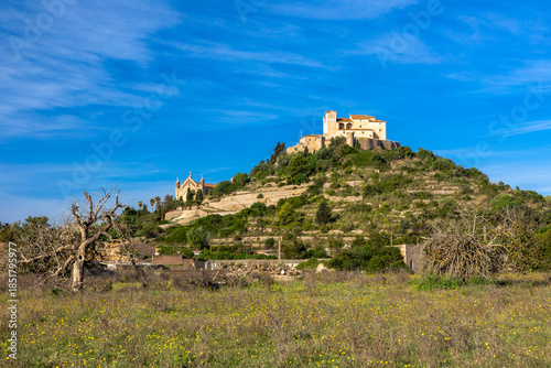 Blick auf die Stadt Arta, Mallorca