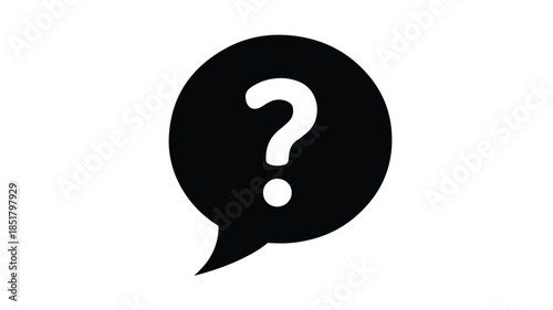 speechbubble withquestionmark symbol