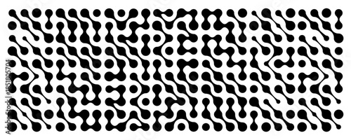 Connect dot geometric pattern. Neural metaball connections bg, science abstract wallpaper