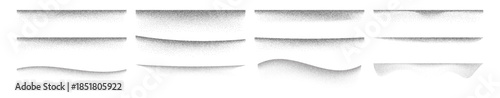 Grain edge gradient set, dot noise lines