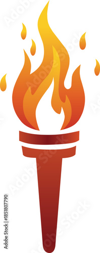 olympic torch vector
