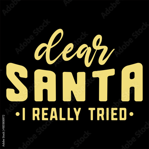 Dear Santa I Really Tried