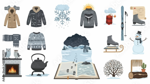 Winter Clothing and Accessories Collection for Cold Weather Adventures.