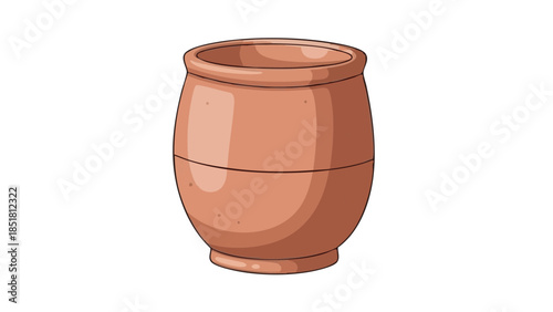 Clay wine cup in traditional design for Trifon Zarezan  