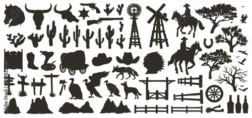 Cowboys and desert silhouettes