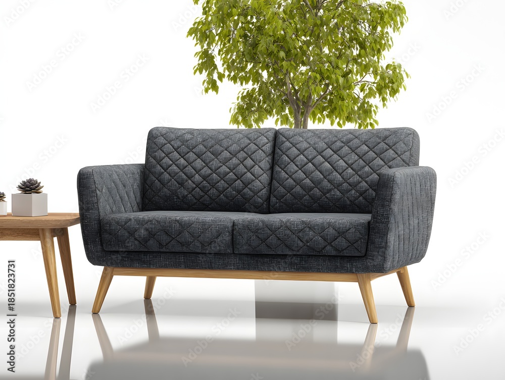 Obraz premium Modern Loveseat Interior Design