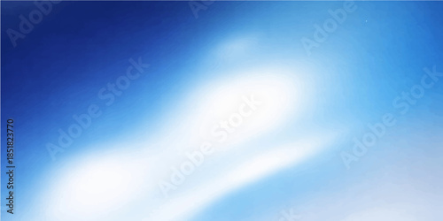 A soft blue abstract background features a digital motion design with sky light rays and dark wave patterns creating a blurry texture backdrop