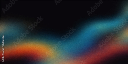 A vibrant abstract rainbow background features glowing colorful lines and motion waves that create a digital art wallpaper with light energy and a dark space texture
