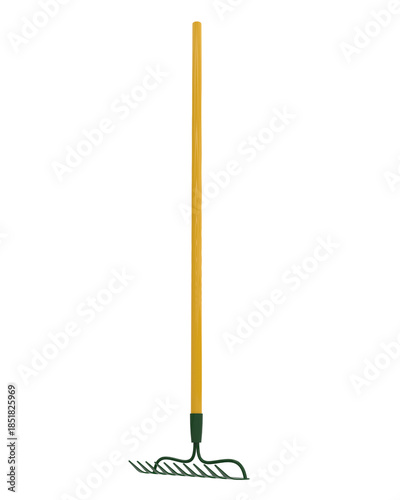Blue head garden rake isolated high resolution transparent png photo