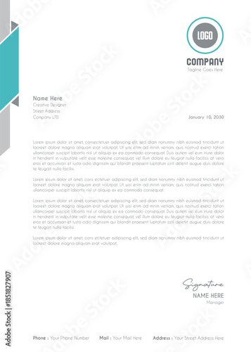 Creative Clean Corporate Letter Head Template