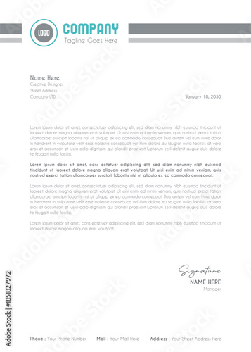Creative Clean Corporate Letter Head Template