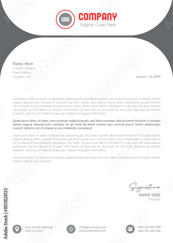Creative Clean Corporate Letter Head Template