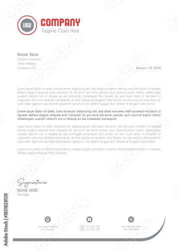 Creative Clean Corporate Letter Head Template