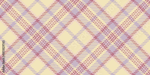Self fabric vector check, material seamless pattern texture. Worldwide background plaid tartan textile in light and pastel colors.