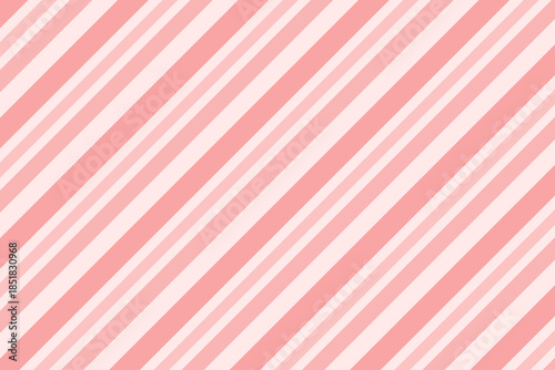Red, green and white diagonal stripes background vector illustration. Candy cane pattern for Christmas or New Year concept, flat lay. Stripe pattern for gift wrap, fabric pattern, textile, tile