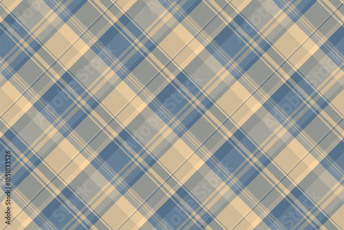 New plaid vector background, gris texture textile fabric. Path check pattern tartan seamless in grey and pastel colors.
