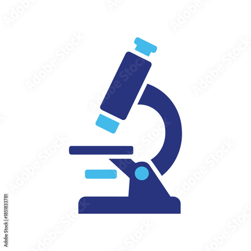Scientific microscope vector illustration for laboratory research