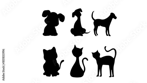 Dogs  Silhouette Icon