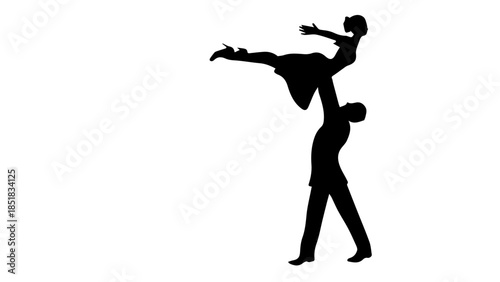 Romantic Dance Lift Silhouette