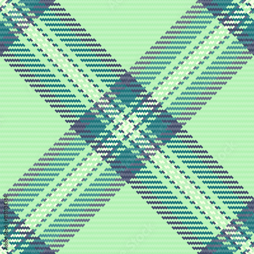 Happy background tartan pattern, aged fabric plaid texture. Bandanna vector check textile seamless in light and cyan colors.