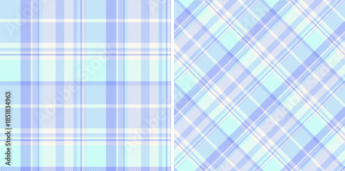Fabric pattern vector of textile background seamless with a check texture plaid tartan. Set in novelty colors for english fashion trends in season.