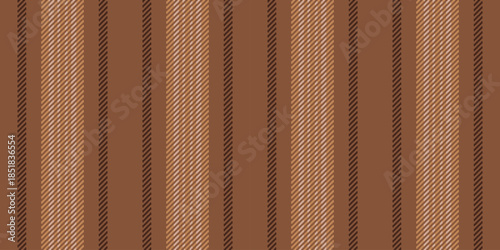 Dye pattern background stripe, school fabric seamless texture. Valentine vector vertical lines textile in orange and dark colors.