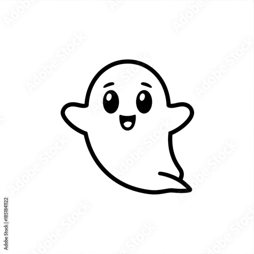 Cute cartoon ghost