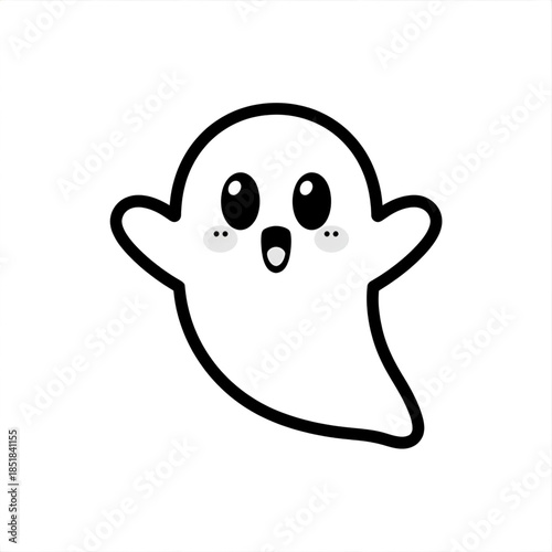 Cute ghost illustration