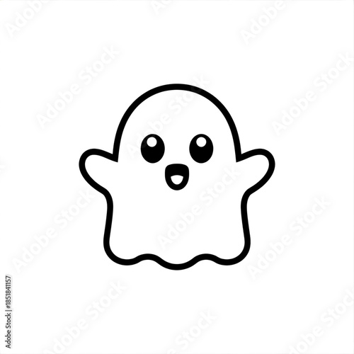 Cute cartoon ghost
