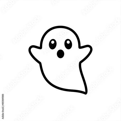 Cute cartoon ghost