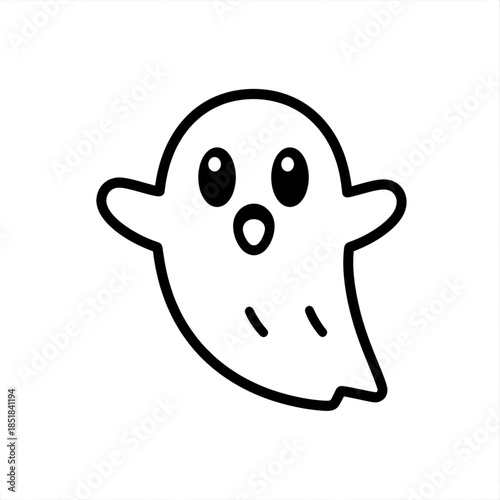 Cute ghost illustration