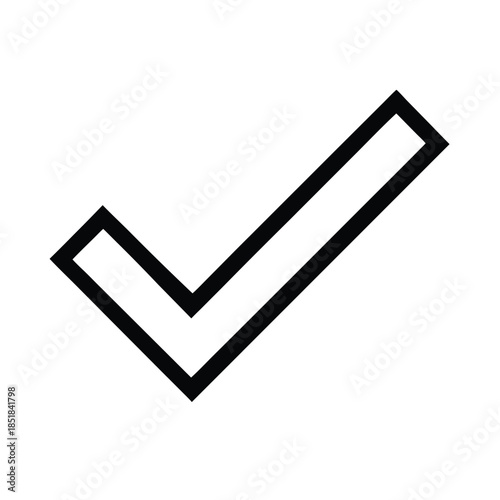 Flat Design Check Mark Soft Shadow