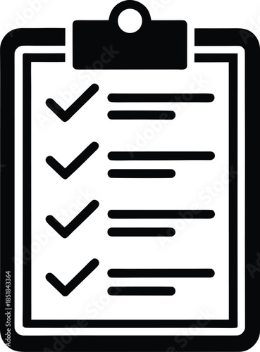 Best Practices Checklist Icon With Checkmarks