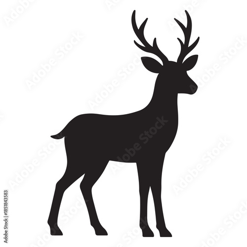  deer icon vector silhouette