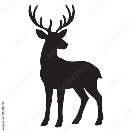  deer icon vector silhouette