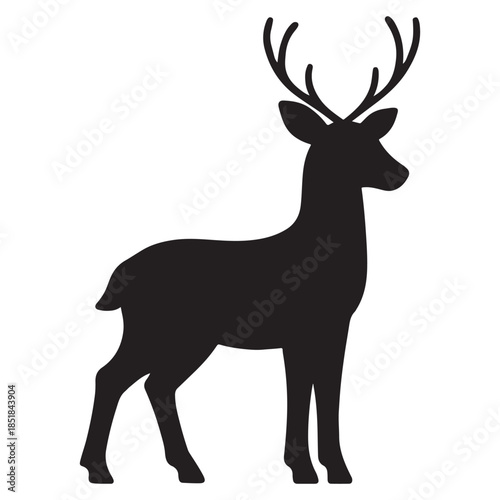  deer icon vector silhouette
