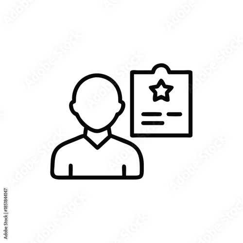 Recruiter Evaluating Professional Profile Icon