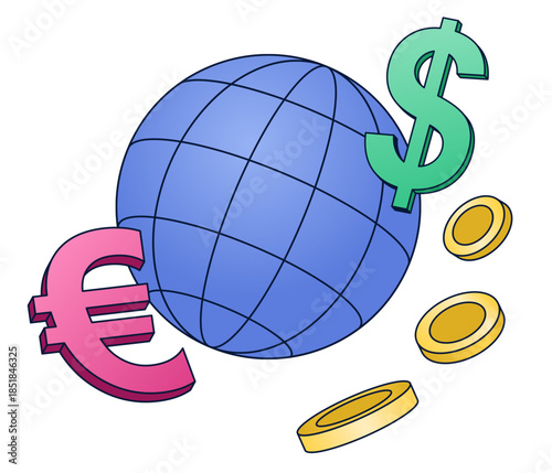 Money and finance on global scale