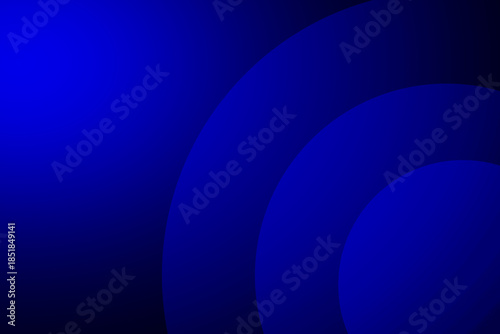 Abstract deep blue background with flowing dark circles dynamic minimalist design modern glowing wallpaper graphic backdrop template
