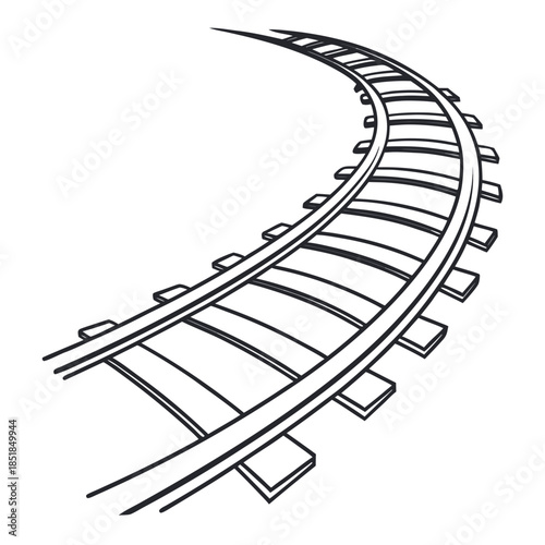 Railroad track curve