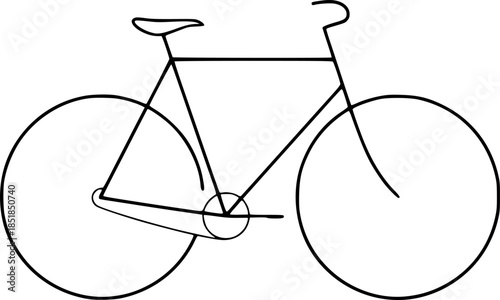 Bicycle Cycling Sport Vector Silhouette Illustration
