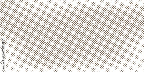 Abstract vector illustration backdrop: Black brown hue dotted offset screen gradation vector illustration: retro halftone texture background.