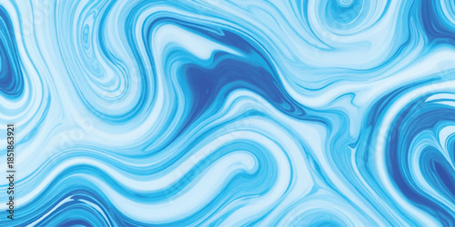 Seamless Blue Marble Liquid Swirl Texture With  Elegant Cyan & Royal Blue Ink Waves on White Background for Luxury Branding, Aesthetic Web Design & Sophisticated Contemporary Digital Art