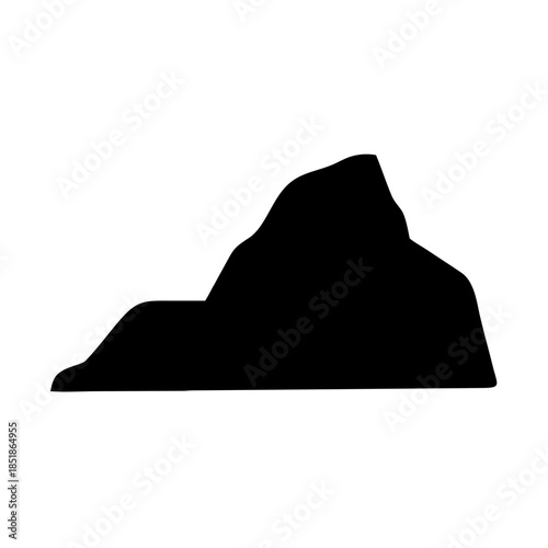 Silhouette of a mountain