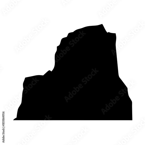 Silhouette of a mountain