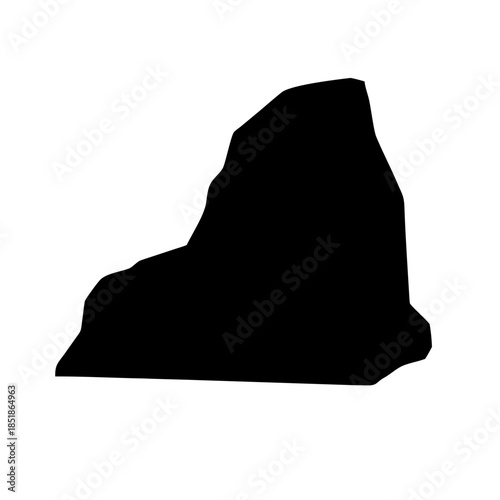 Silhouette of a mountain