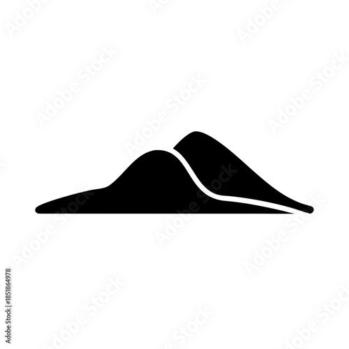 Mountain range silhouette